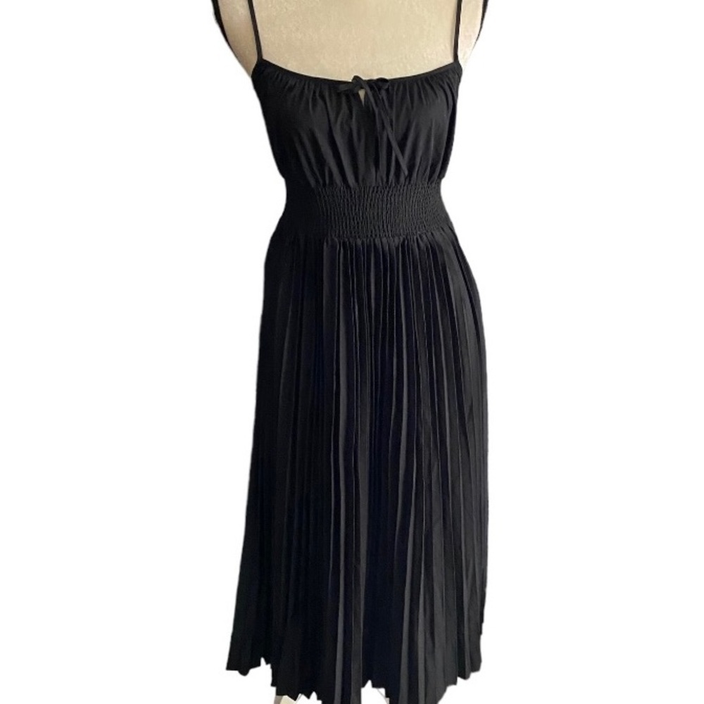 NWOT-J. CREW-BLACK PLEATED SUNDRESS-SIZE SIZE 4